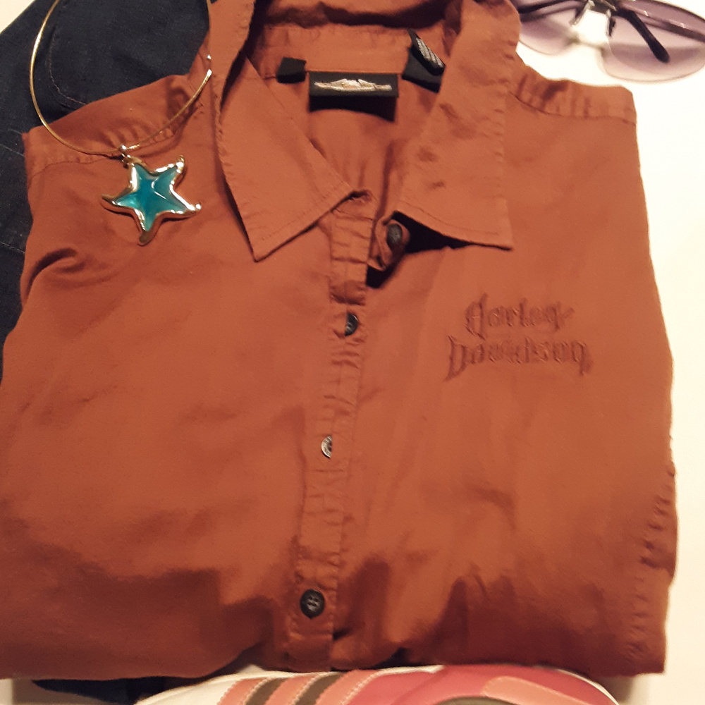 HARLEY-DAVIDSON women's button down